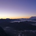 Sonnenaufgang auf ca. 4500m<br /><br />Am Horizont Weisshorn, Matterhorn und Monte Rosa
