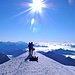 nun endlich ganz ganz oben und eine Traum-Aussicht<br />Ein Bilderbuch-Tag für den höchsten Gipfel!!<br /><br />Im Hintergrund sehen wir Weisshorn, Mischabel, Matterhorn und den gesamten Monte Rosa