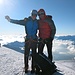 Gabriel und ich gemeinsam auf dem Gipfel des Mont Blanc