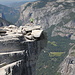 Gipfelplateau Half Dome - Blick zur "Felsnase". ... und natürlich auch noch ein Bild mit "Tourengänger" 3 von 3.