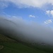 Zaßlerhütte in Wolken