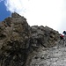 Die Abstieg am Sudwest Klettersteig von Saas Rigais ist also sehr schon.