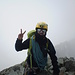 Piz Bernina summit! Wheph! But still a long way left, for descent! 