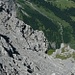 Glarner Schutt-Gelände unterhalb des Goldenen Horn. Finde die Bergsteiger!