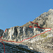 Kletterstelle links (IV) und Umgehung rechts (T6, II)
