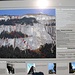 Info Tafel des historischen Klettersteigs Pinut.<br />Es geht mehr oder weniger direkt die Wand hoch, unterbrochen von zwei Waldabschnitten.<br />(Anklicken zum Lesen)