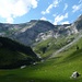 Von Rubi Sut: links der Bildmitte meine Abstiegsroute, rechts der Kessel der Alp Zanin