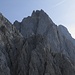 Gr.Riffelwandspitze,eine bedrohlich wirkende Gipfelgestalt,hier kommen auch T6-Gänger nicht hinauf,(III-IV)