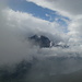 Eigernordwand (mit Nebel, Wolken und blauem Himmel)