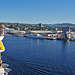 Einfahrt in den Hafen von Oslo