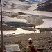 an der Infotafel am Gletschertor unterhalb des Goldbergkees