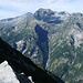 Auf dem Übergang links des Pizzo Costisc - Blick ins Val d'Osola mit dem mächtigen Rasiva vis-à.vis