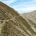 Il sentiero che conduce alla cresta per il Camoghè