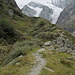 Aufstiegweg mit Grand Cornier 3962 m