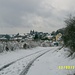 verschneites Hosenbach im Ösling, den luxemburgischen Ardennen