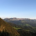 Blick Richtung Oberstdorf und in den Allgäuer Alpenhauptkamm.