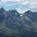 Die Szenerie um die Tübinger Hütte (im Bild rechts unten) 