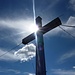 Sonnenspiel am Gipfelkreuz der Madrisella