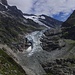 Hier schon im Bänisegg....mit dem Unters Ischmeer. Die Schreckhornhütte könnte man fast schon sehen oberhalb des Gletscherbruchs....