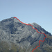 <b>Percorso per raggiungere lo Scopi (3190 m).</b>