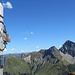 Gipfelkreuz Zafernhorn mit Blick nach Osten