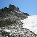 La cresta N del Poncione di Cassina Baggio da cui si origina il ghiacciaio del Chüeboden