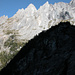 Rückzug beim ersten Versuch: Kingspitz und Froschkopf über dem Gletscherhubel (24.9.2005)