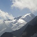 das Grosse Wannenhorn zeigt seine blendende ostseitige Gletscherflanke