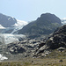 Talschluss hinter dem Steisee - die (noch) mächtige östliche Gletscherzunge des Steingletschers.