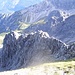 Steinmandlspitze Ostgrat, links davon der Abstieg durchs Läcke Kar
