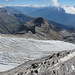 Blick über den Glacier du Ténéhet hinunter ins Wallis