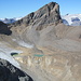 Majinghorn, davor die Reste des Oberferdengletschers