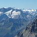 Sustenhorn, dahinter Jungfrau, Mönch Eiger, rechts Rosenhorn, Mittelhorn und Wetterhorn