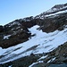 Aufstieg auf dem Lagginhorngletscher zum oberen linken Ende wo man einfach auf den Westgrat gelangt