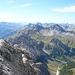 Ausblick nach Westen - Westliche Lechtaler Alpen und Lechquellengebirge