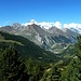 Vista su La Thuile e Monte Bianco