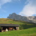 Über satten Bergwiesen reckt sich die Sulzfluh in die Höhe