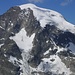 Piz Morteratsch. Ca 7 Wochen später steh ich mit Berndo, aka ricom da oben..... Schön zu sehen der Aufstiegsweg über den Gletscher und rechts die direkte Variante zum Grat hoch.