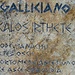 Grekanische Schrift in Galliciano