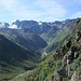 Rückblick Richtung Alp Sardasca im Aufstieg zur Seetällifurgga