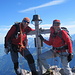 Hans und Lisbeth beim Gipfelkreuz - für beide das erste Mal und dazu herzliche Gratulation und DANKE für euer Vertrauen!