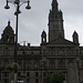 Glasgow City Chambers. Das Gebäude wurde 1888 gebaut und dient seitdem als Hauptsitz der Stadträte.