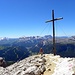 Am Gipfel des Heiligkreuzkofel, 2907m.
