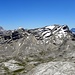 Die Tofanen-links, Lavarella,3055m (also nachste Ziel) im Vordergrund  und Civetta, rechts im Hintergrund.