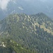 der Gipfelbereich des Lahnerkopfs, die Latschengassen führen an den vorderen linken Bildrand