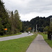 Radweg bei Kaltenbrunn, im Hintergrund die Soiernspitze