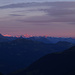 Sonnenaufgang über den Berner Alpen