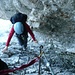 Aufstieg im Klettersteig