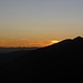 Il sole è tramontato alle spalle del Monte Cornizzolo