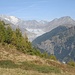 erster Blick auf den Aletschgletscher